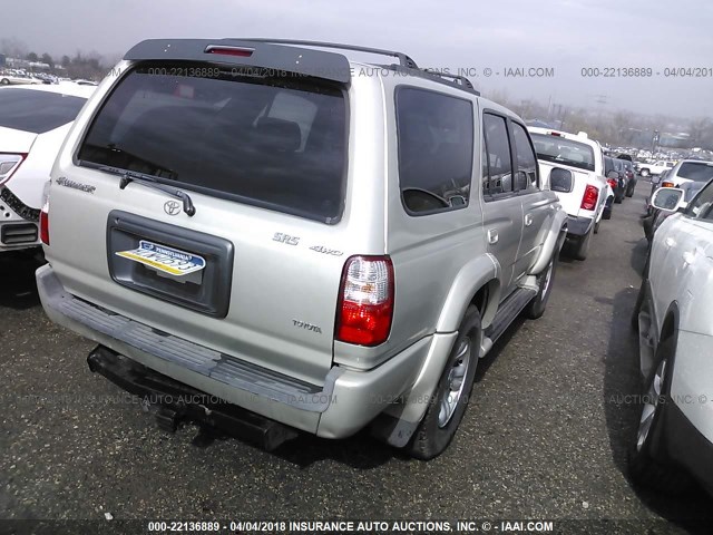 JT3HN86R410359723 - 2001 TOYOTA 4RUNNER SR5 SILVER photo 4