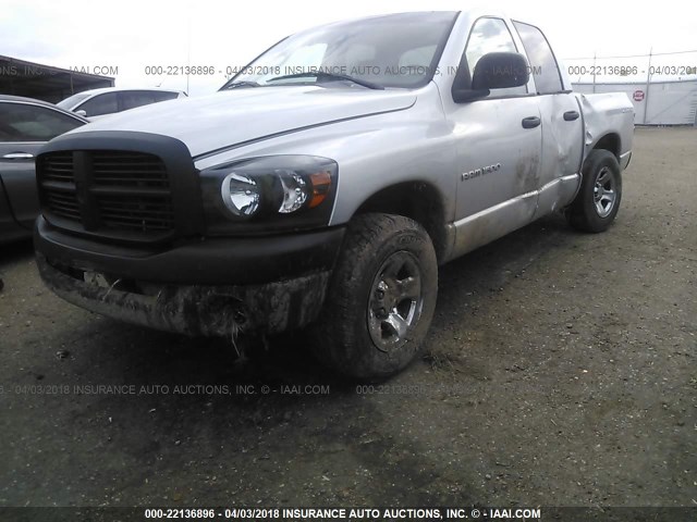 1D7HA18K37J639639 - 2007 DODGE RAM 1500 ST SILVER photo 2