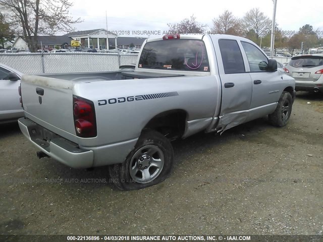 1D7HA18K37J639639 - 2007 DODGE RAM 1500 ST SILVER photo 4