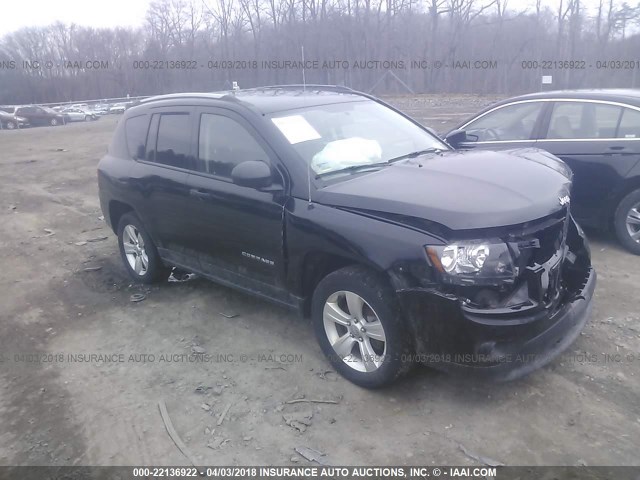 1C4NJDBB1FD357830 - 2015 JEEP COMPASS SPORT BLACK photo 1