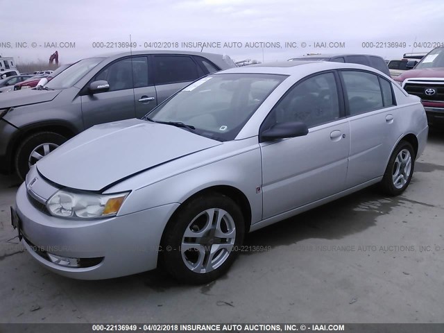 1G8AL52F14Z102459 - 2004 SATURN ION LEVEL 3 SILVER photo 2