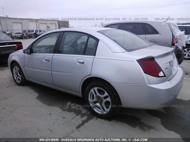 1G8AL52F14Z102459 - 2004 SATURN ION LEVEL 3 SILVER photo 3