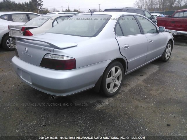 19UUA56903A025580 - 2003 ACURA 3.2TL TYPE-S SILVER photo 4