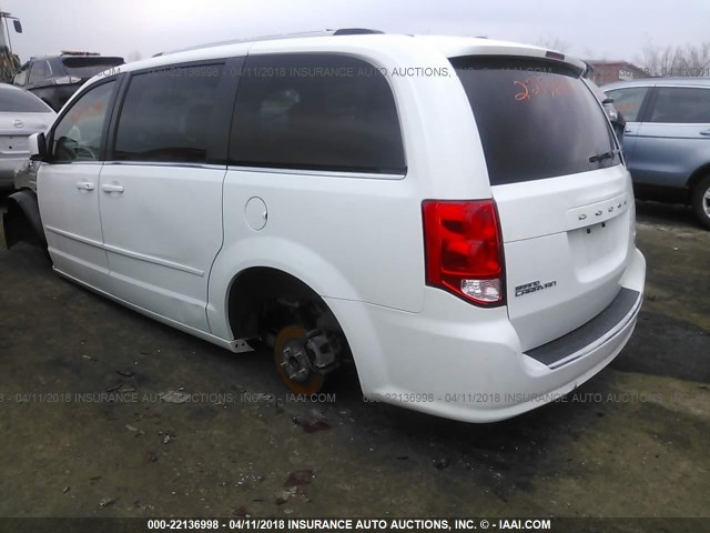 2C4RDGCG5HR649212 - 2017 DODGE GRAND CARAVAN SXT WHITE photo 3