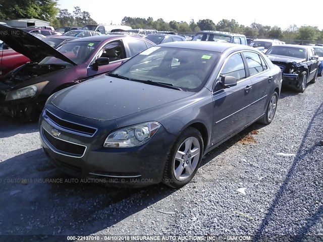 1G1ZG57B494234292 - 2009 CHEVROLET MALIBU LS ნაცრისფერი ფოტო 2