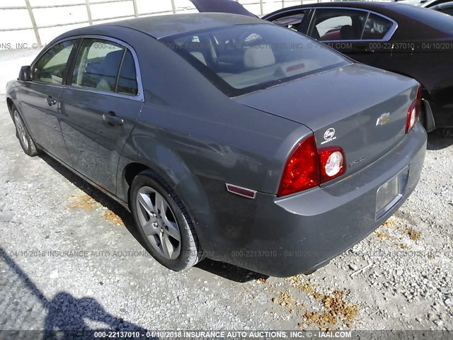 1G1ZG57B494234292 - 2009 CHEVROLET MALIBU LS ნაცრისფერი ფოტო 3