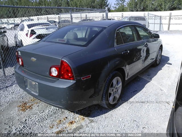 1G1ZG57B494234292 - 2009 CHEVROLET MALIBU LS ნაცრისფერი ფოტო 4