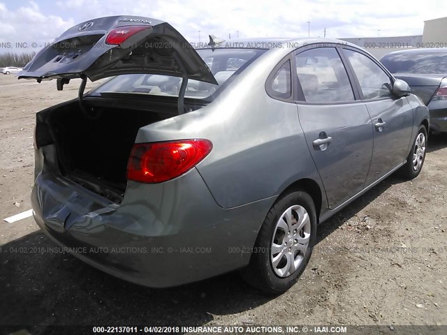 KMHDU46DX9U698206 - 2009 HYUNDAI ELANTRA GLS/SE GRAY photo 4