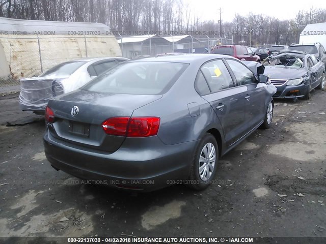 3VW1K7AJ5DM251711 - 2013 VOLKSWAGEN JETTA S 灰色 照片 4