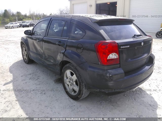 1B3HB48A69D206786 - 2009 DODGE CALIBER SXT BLACK photo 3