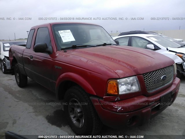 1FTYR14UX3PB62502 - 2003 FORD RANGER SUPER CAB RED photo 1