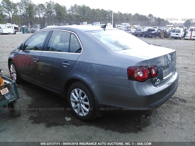 3VWRZ7AJ8AM055322 - 2010 VOLKSWAGEN JETTA SE/SEL GRAY photo 3