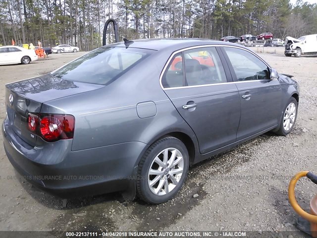 3VWRZ7AJ8AM055322 - 2010 VOLKSWAGEN JETTA SE/SEL GRAY photo 4