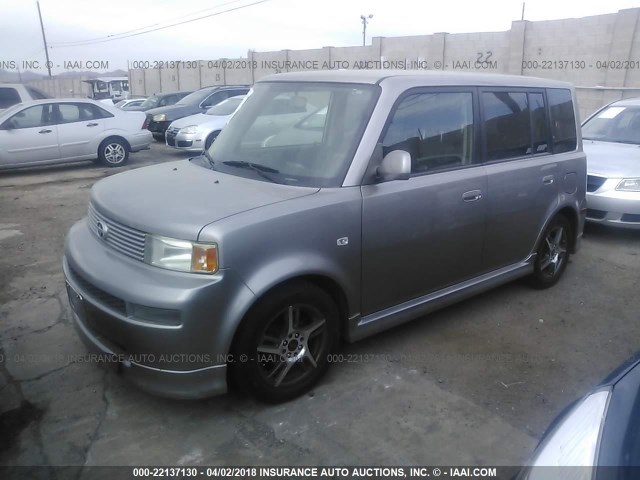 JTLKT324850216482 - 2005 TOYOTA SCION XB GRAY photo 2