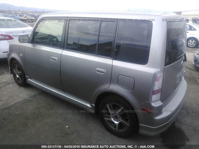 JTLKT324850216482 - 2005 TOYOTA SCION XB GRAY photo 3