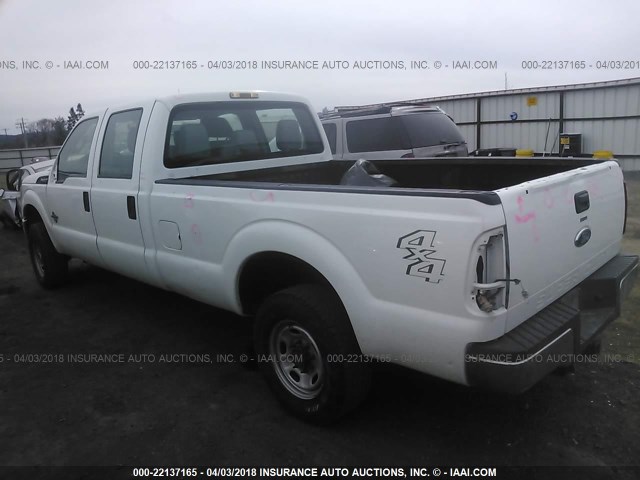 1FT7W2BT7CEB38223 - 2012 FORD F250 SUPER DUTY WHITE photo 3