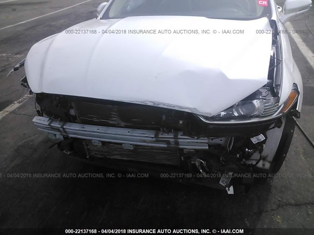 3FA6P0HR7DR317715 - 2013 FORD FUSION SE WHITE photo 6