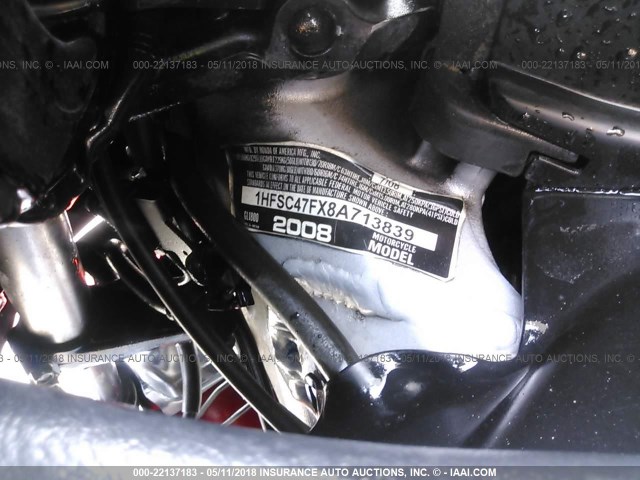 1HFSC47FX8A713839 - 2008 HONDA GL1800 RED photo 10