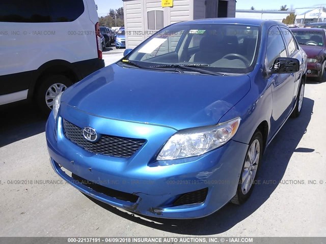 JTDBL40E799052110 - 2009 TOYOTA COROLLA LE/XLE BLUE photo 2