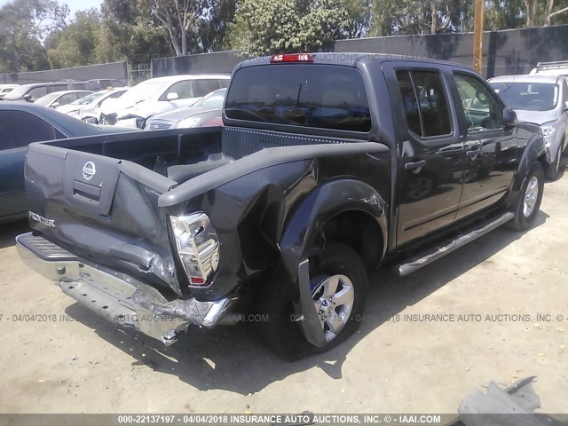 1N6AD0ER0CC400608 - 2012 NISSAN FRONTIER S/SV/SL/PRO-4X GRAY photo 4