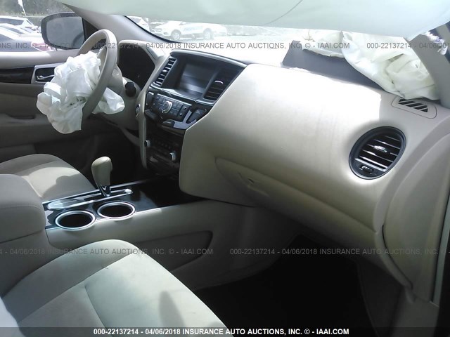 5N1AR2MN1DC666862 - 2013 NISSAN PATHFINDER S/SV/SL/PLATINUM 红色 照片 5