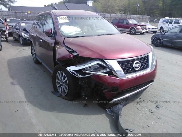 5N1AR2MN1DC666862 - 2013 NISSAN PATHFINDER S/SV/SL/PLATINUM 红色 照片 6