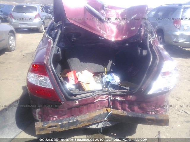 4T1BF32K22U007708 - 2002 TOYOTA CAMRY LE/XLE/SE მუქწითელი ფოტო 6