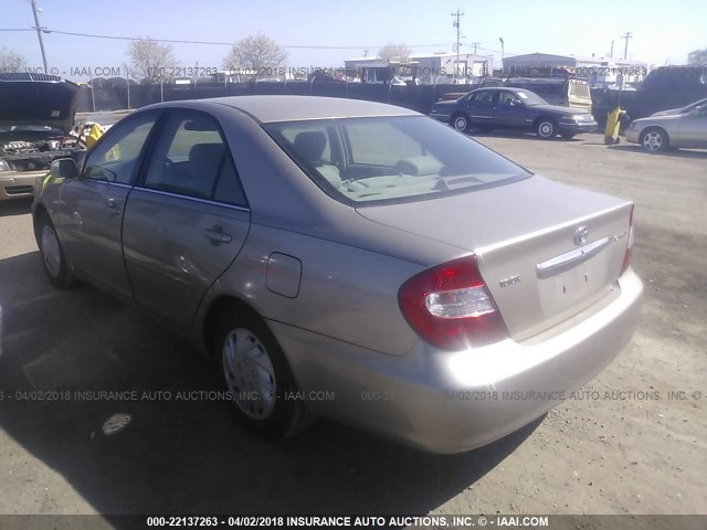 4T1BE32K22U589389 - 2002 TOYOTA CAMRY LE/XLE/SE 棕色 照片 3