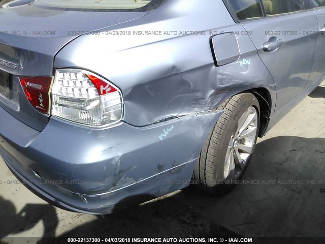 WBAPH5G58BNM74576 - 2011 BMW 328 I SULEV Light Blue photo 6