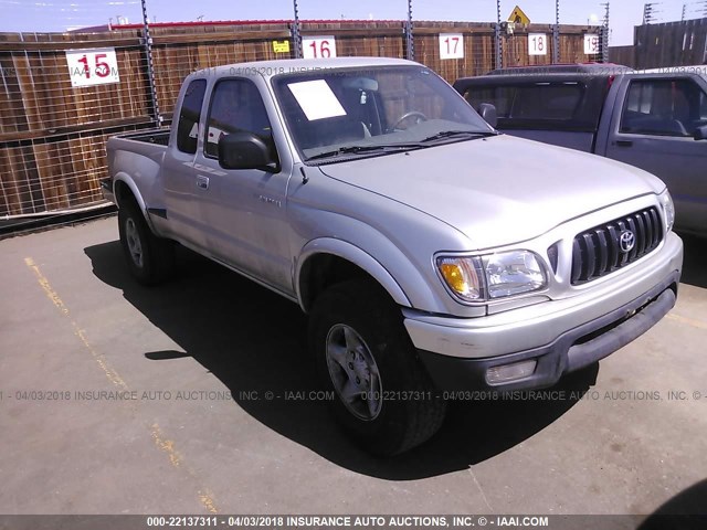 5TESN92N81Z829147 - 2001 TOYOTA TACOMA XTRACAB PRERUNNER ნაცრისფერი ფოტო 1
