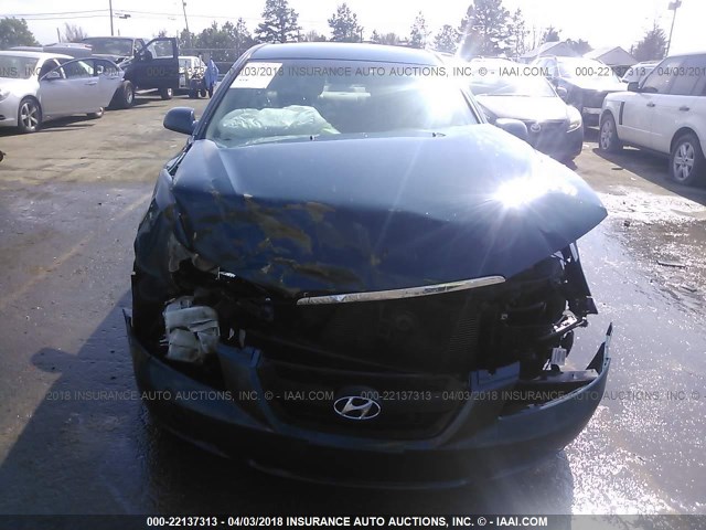 5NPEU46F86H078700 - 2006 HYUNDAI SONATA GLS/LX BLUE photo 6