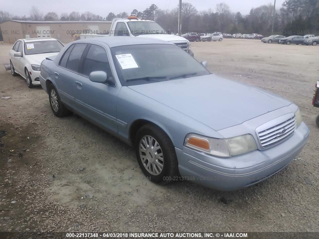 2FAFP74W23X157747 - 2003 FORD CROWN VICTORIA LX Light Blue photo 1