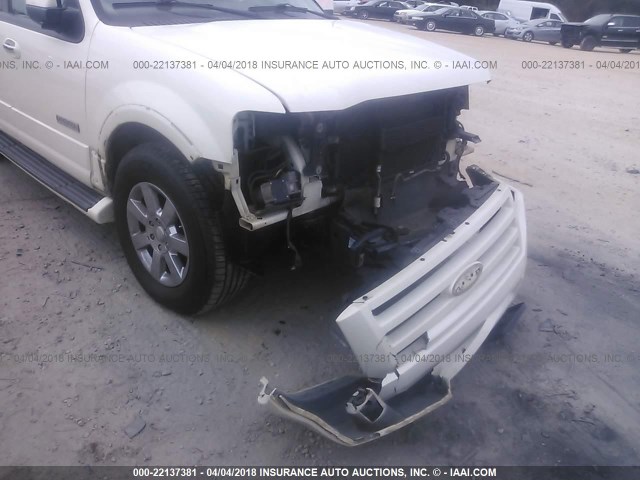 1FMFU20577LA65891 - 2007 FORD EXPEDITION LIMITED WHITE photo 6
