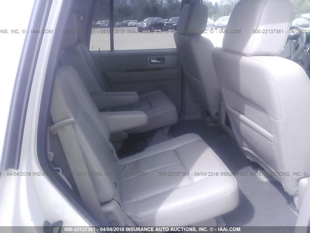 1FMFU20577LA65891 - 2007 FORD EXPEDITION LIMITED WHITE photo 8