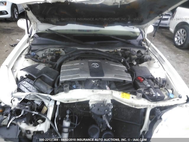 JH4KA9656YC003362 - 2000 ACURA 3.5RL WHITE photo 10