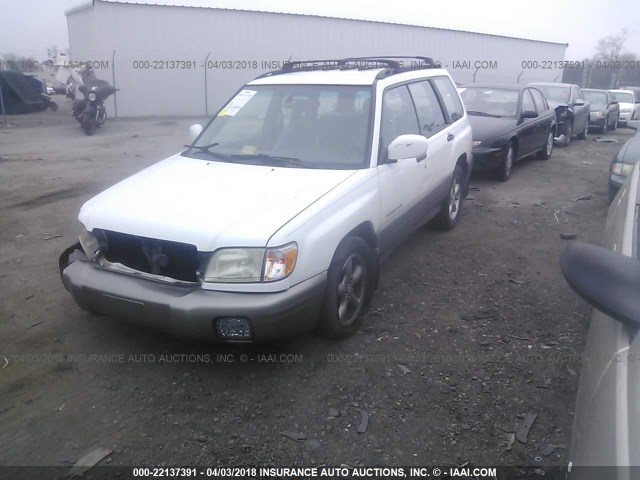 JF1SF65522H736575 - 2002 SUBARU FORESTER S Սպիտակ լուսանկար 2
