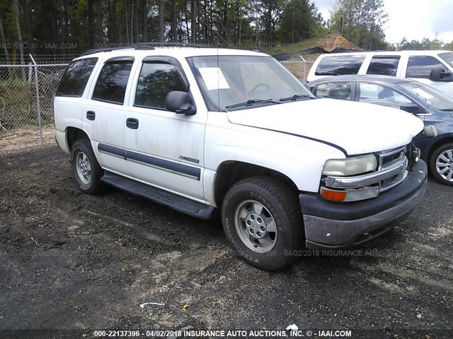 1GNEC13Z23R107006 - 2003 CHEVROLET TAHOE C1500 WHITE photo 1