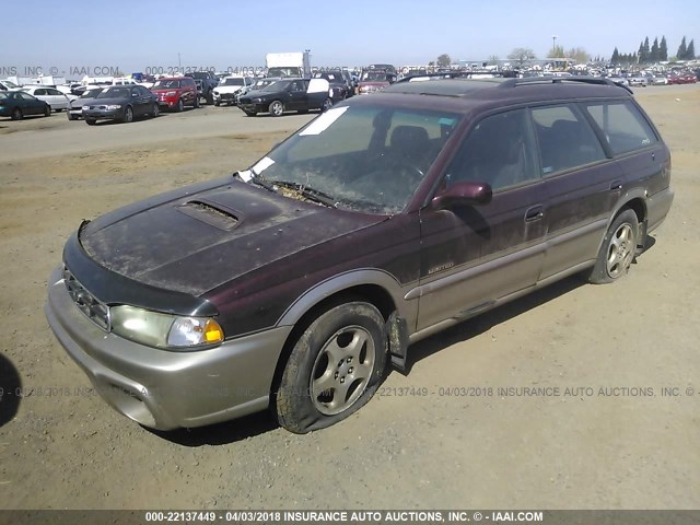 4S3BG6851X7652070 - 1999 SUBARU LEGACY OUTBACK/SSV/LIMITED/30TH BURGUNDY photo 2