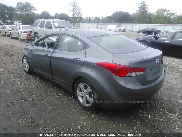 5NPDH4AE1DH238640 - 2013 HYUNDAI ELANTRA GLS/LIMITED GRAY photo 3