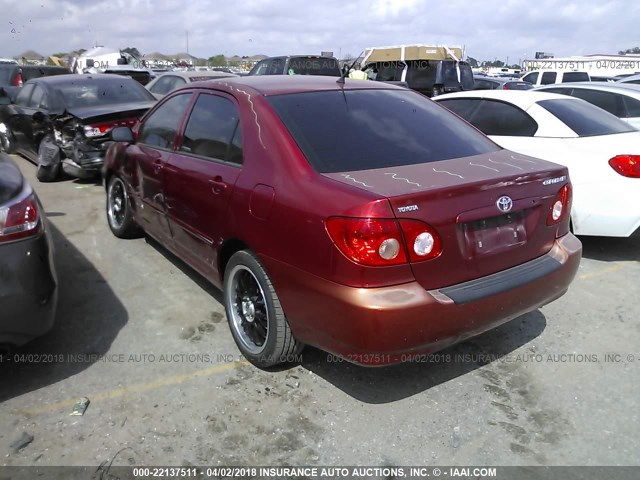 1NXBR32E36Z732872 - 2006 TOYOTA COROLLA CE/LE/S RED photo 3