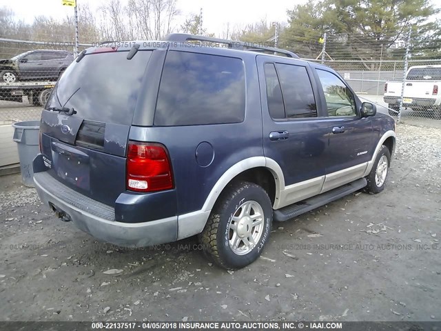 1FMZU73K62UD09092 - 2002 FORD EXPLORER XLT BLUE photo 4