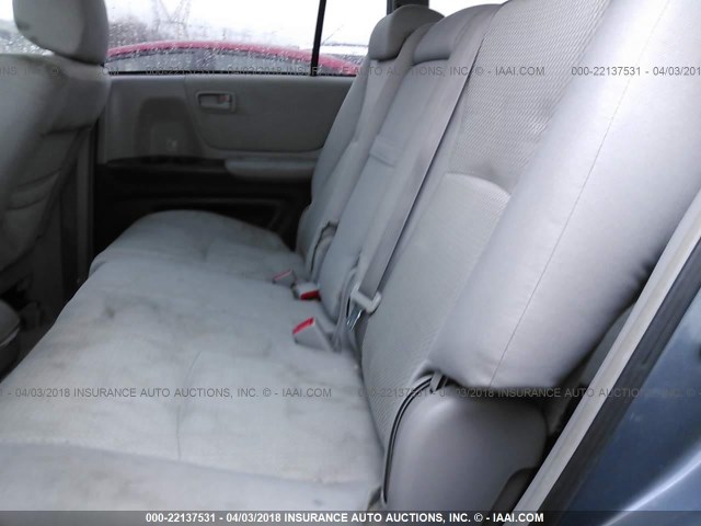 JTEEP21A050097448 - 2005 TOYOTA HIGHLANDER LIMITED BLUE photo 8