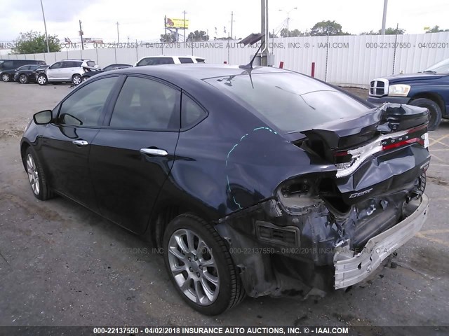 1C3CDFCH9DD703718 - 2013 DODGE DART LIMITED/R/T GRAY photo 3