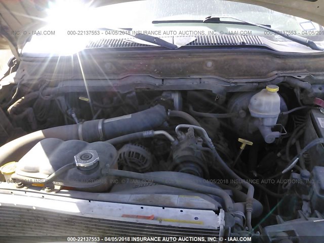 3D3KU28D23G706460 - 2003 DODGE RAM 2500 ST/SLT 金色 照片 10