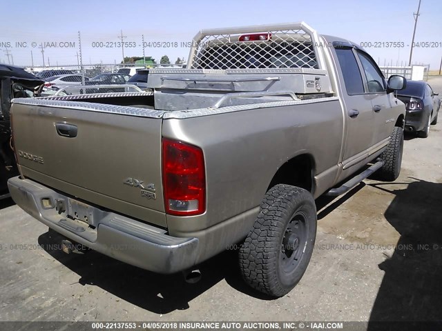 3D3KU28D23G706460 - 2003 DODGE RAM 2500 ST/SLT 金色 照片 4
