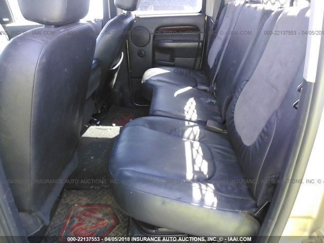 3D3KU28D23G706460 - 2003 DODGE RAM 2500 ST/SLT 金色 照片 8