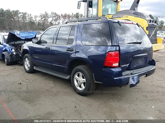 1FMZU73E55UA57589 - 2005 FORD EXPLORER XLT/XLT SPORT/NBX BLUE photo 3