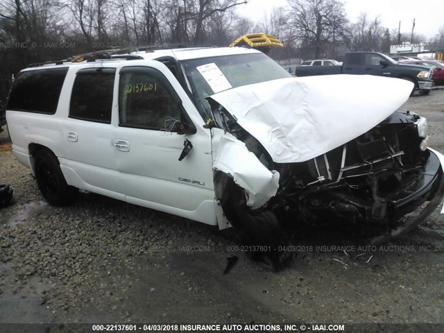 1GKFK66U76J114702 - 2006 GMC YUKON XL DENALI WHITE photo 1