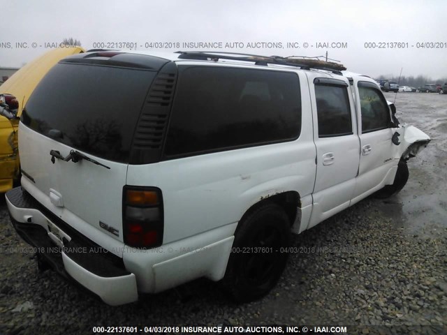 1GKFK66U76J114702 - 2006 GMC YUKON XL DENALI WHITE photo 4