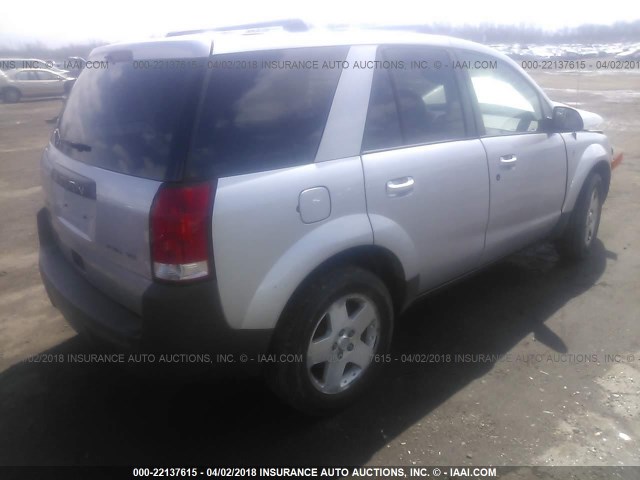 5GZCZ63444S872789 - 2004 SATURN VUE SILVER photo 4